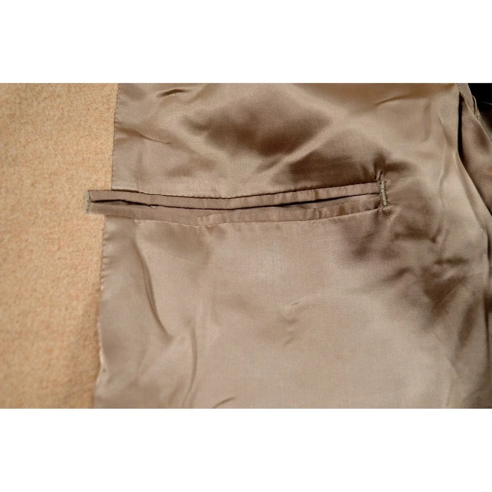 Brooks Brothers 346 Men's 100% Camel Hair Tan Jacket Blazer Sport Coat Size 46 R